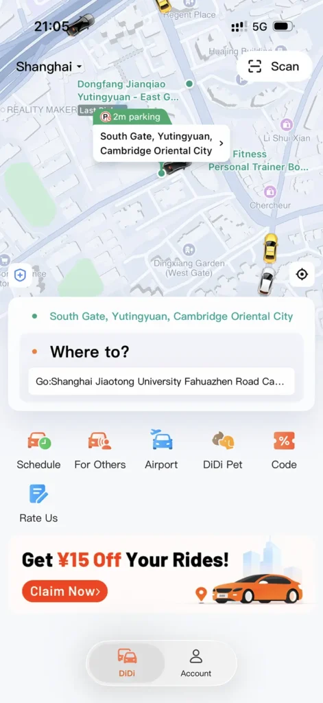 Didi is one of the best apps for Shanghai