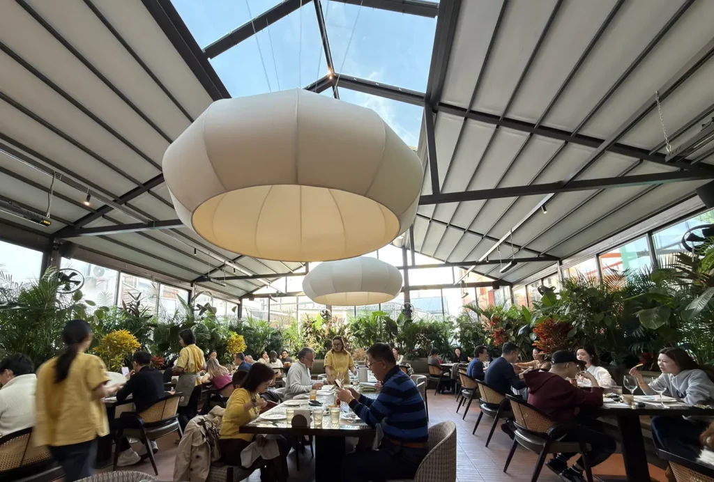 Interior of Terrakota restaurant in Jing'an district Shanghai