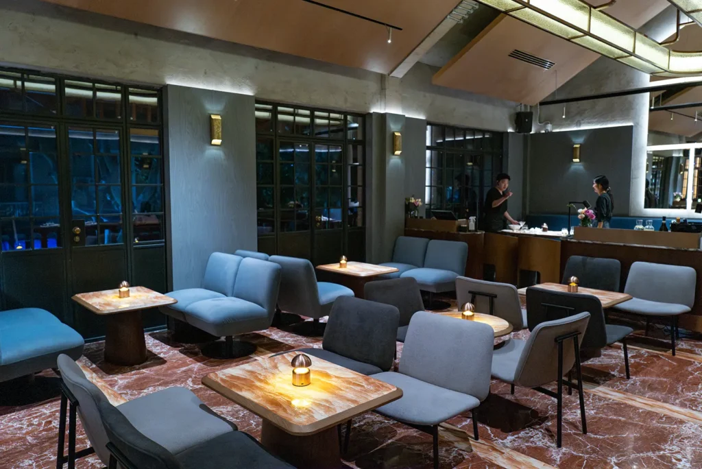 Vice Shanghai upstairs lounge area